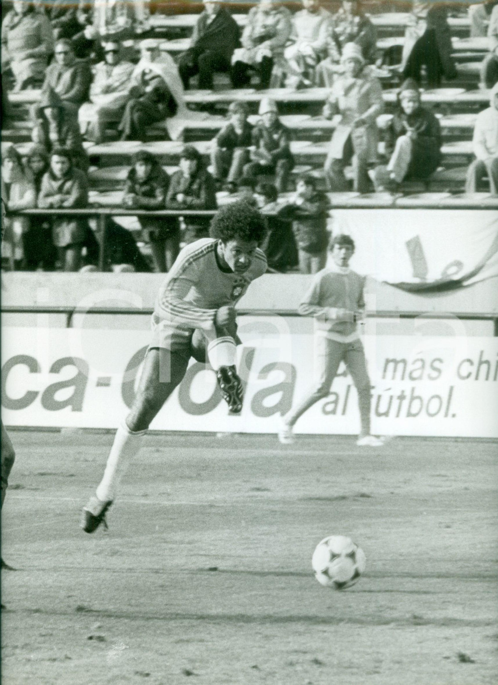 Fotografia d epoca originale 1978 BRASILE Calcio MONDIALI Il calciatore REINALDO durante un allenamento Foto 1