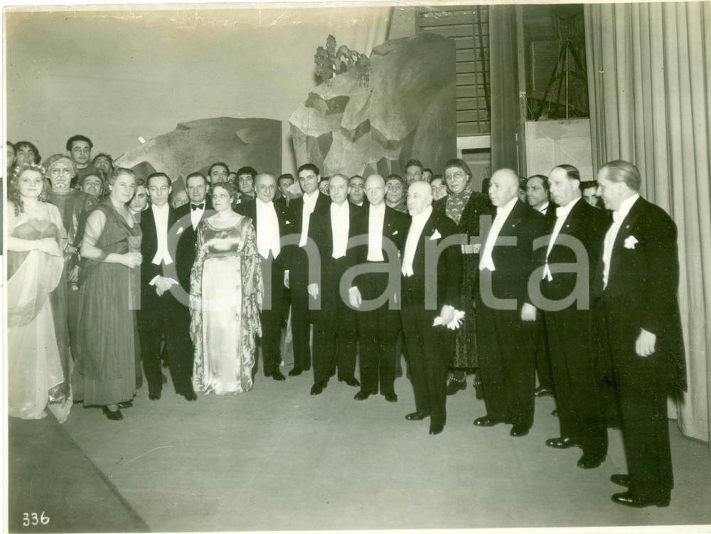 Fotografia d epoca originale 1929 SANREMO Pietro CANONICA con gli interpreti di MIRANDA al CasinÃ² Municipale 1