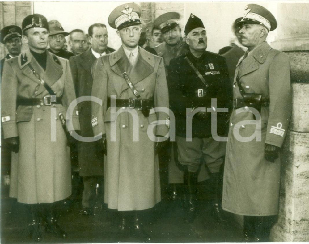 Fotografia d epoca originale 1938 GENOVA Inaugurazione Monumento caduti dell Arma di Cavalleria Fotografia 1