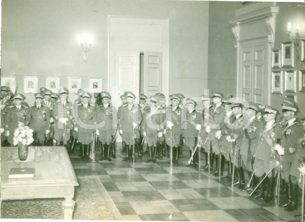 Fotografia d epoca originale 1938 MILANO Duca di BERGAMO assume comando del Corpo d Armata Fotografia 1