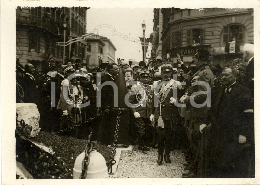 Fotografia d epoca originale 1927 ROMA Il Re a inaugurazione monumento ai Caduti rioni SALARIO e NOMENTANO 1