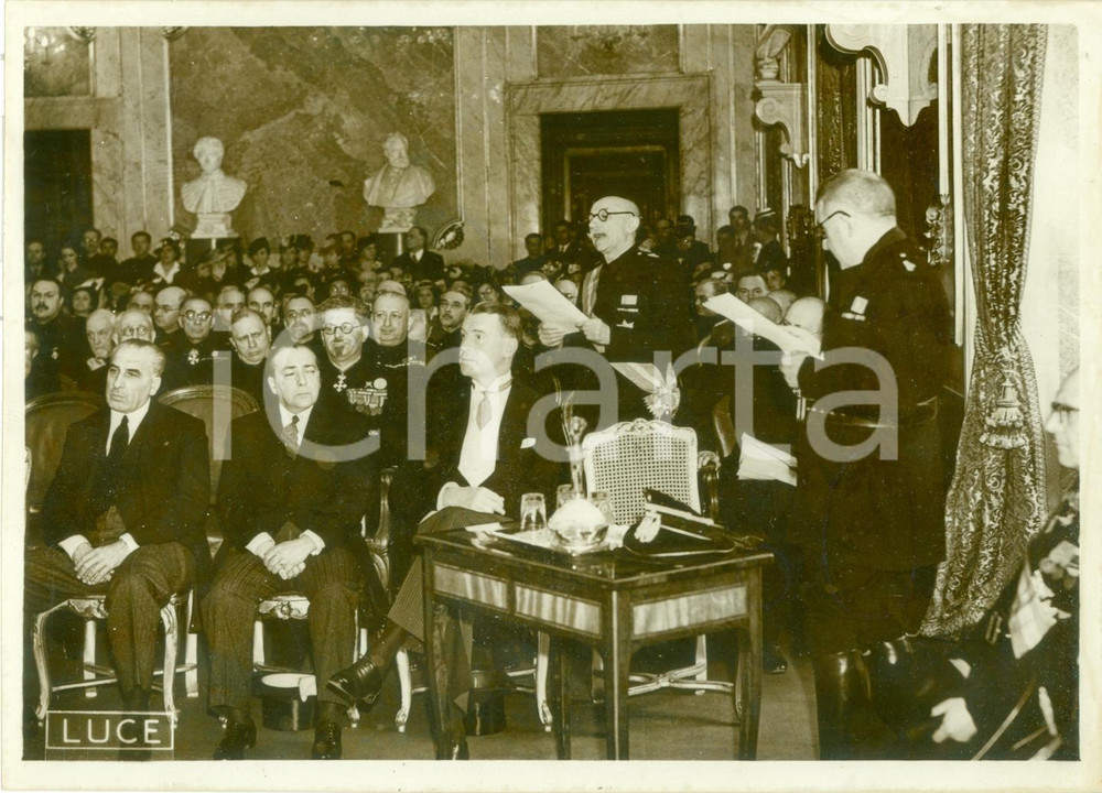 Fotografia d epoca originale 1935 ca ROMA Adunanza della REALE ACCADEMIA D ITALIA Fotografia 1