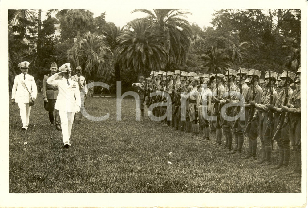 Fotografia d epoca originale 1938 GENOVA NERVI Duca di BERGAMO rivista allievi Ufficiali MILANO Fotografia 1