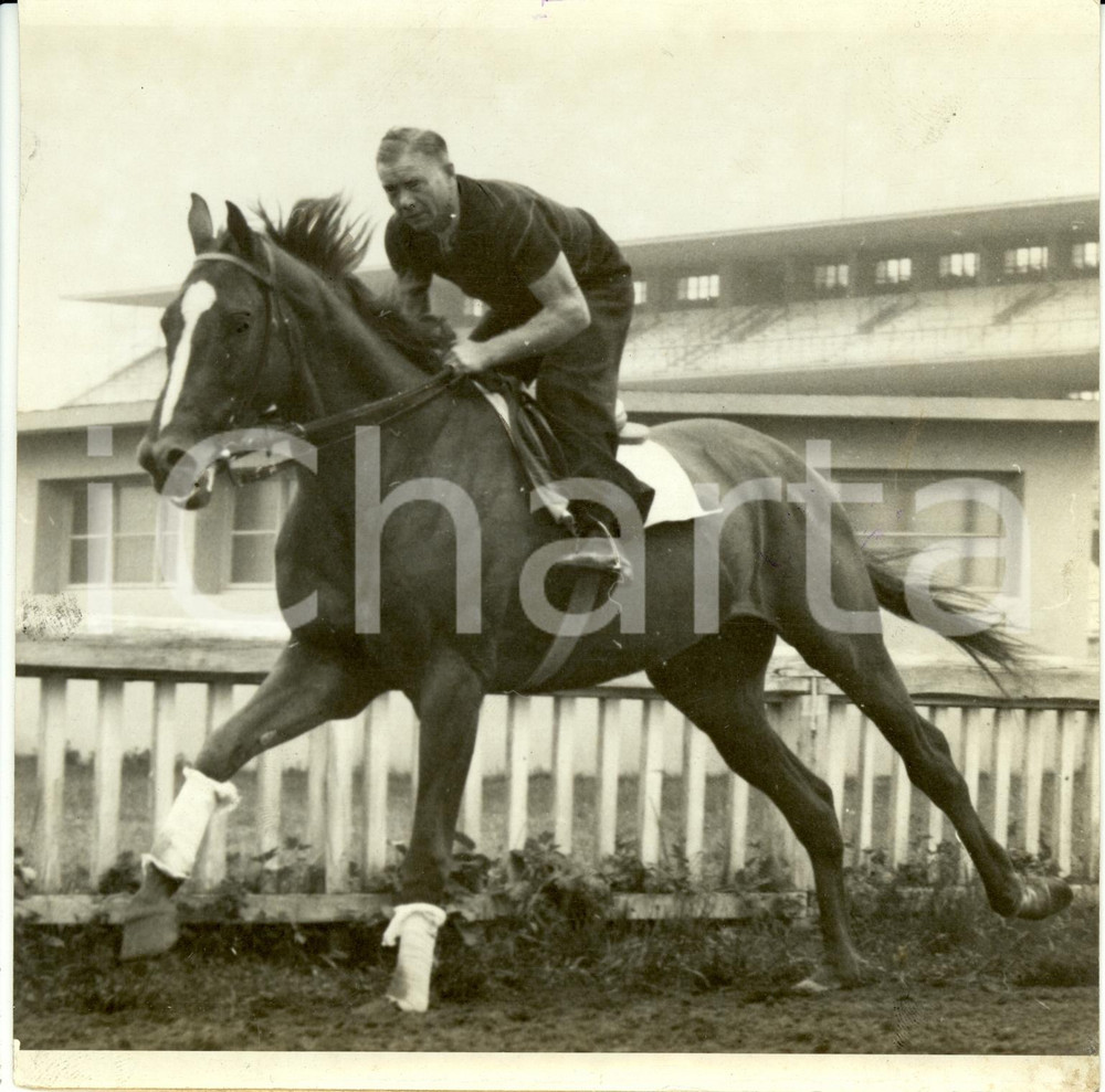 Fotografia d epoca originale 1939 MERANO BZ Ippica Haeran Scuderia TRICOLORE Ippodromo di MAIA Fotografia 1