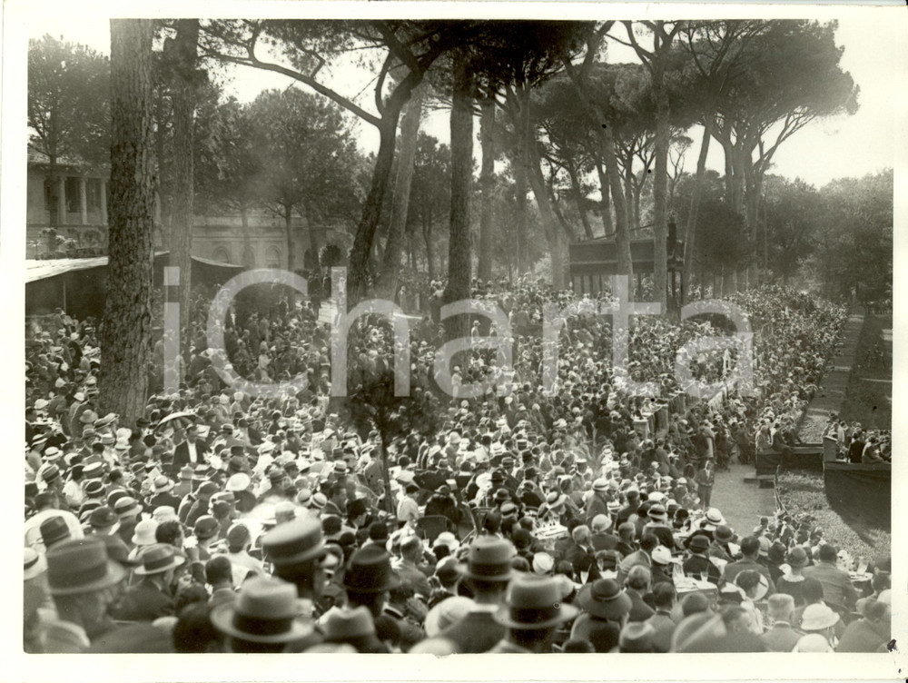 Fotografia d epoca originale 1933 ROMA Ippica Piazza di SIENA Concorso Equestre Internazionale Fotografia 1
