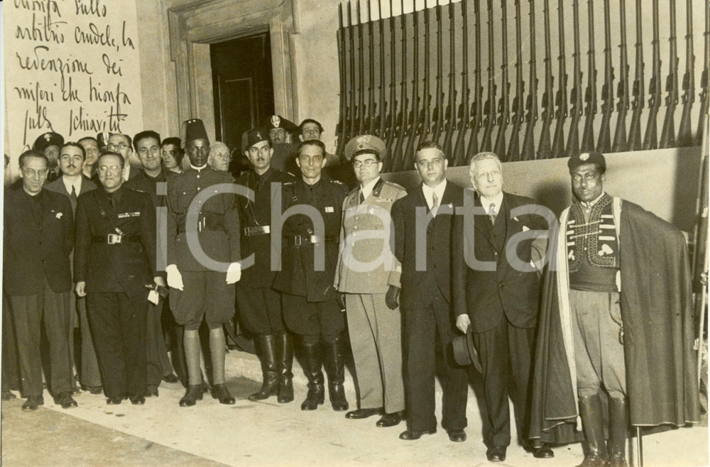 Fotografia d epoca originale 1936 FIRENZE Mostra ETIOPICAITALIANA AutoritÃ  cerimonia inaugurale Fotografia 1