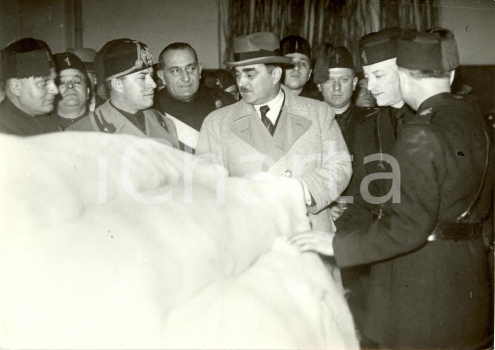 Fotografia d epoca originale 1937 CESANO MADERNO MB SNIA  Milan STOJADINOVIC YUGOSLAVIA in visita Foto 1