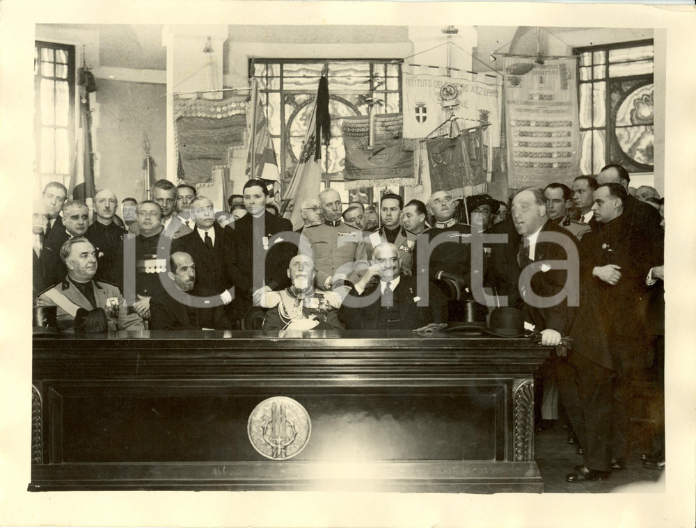 Fotografia d epoca originale 1931 ROMA Associazione COMBATTENTI alla Casa Madre Mutilati di guerra Foto 1