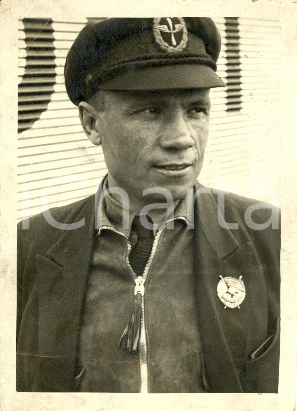 Fotografia d epoca originale 1935 MOSCA? Ivan Vasiljevic MICHEJEW Comandante incidente aereo MASKSIM GOR KIJ 1