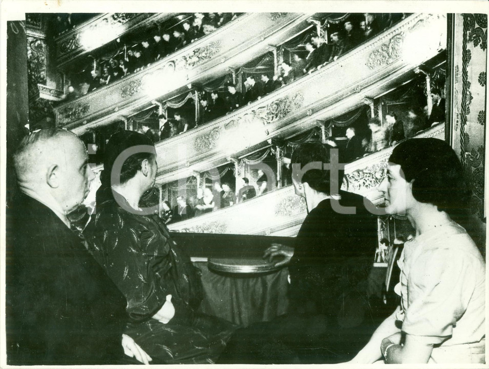 Fotografia d epoca originale 1937 MILANO Sabato Teatrale Teatro ALLA SCALA Fotomontaggio fotografia 1