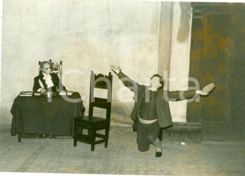 Fotografia d epoca originale 1937 VENEZIA Teatro Giulio STIVAL Gino CAVALIERI Baruffe Chiozzotte a GIUDECCA 1