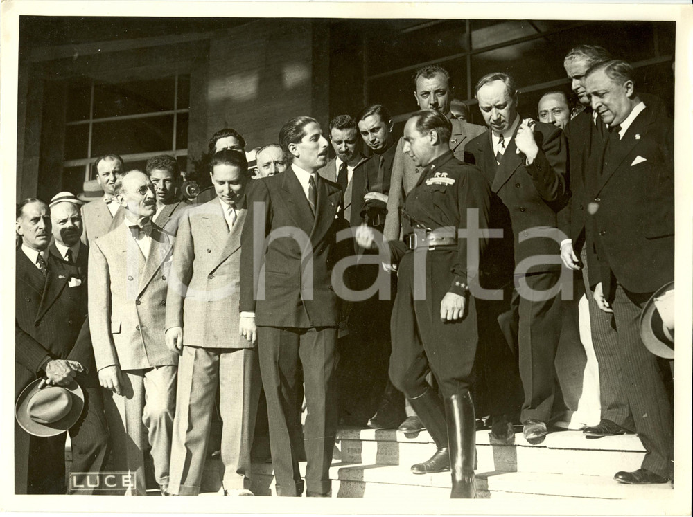 Fotografia d epoca originale 1934 ROMA Achille STARACE inaugura Mostra del Giocattolo Fotografia 1