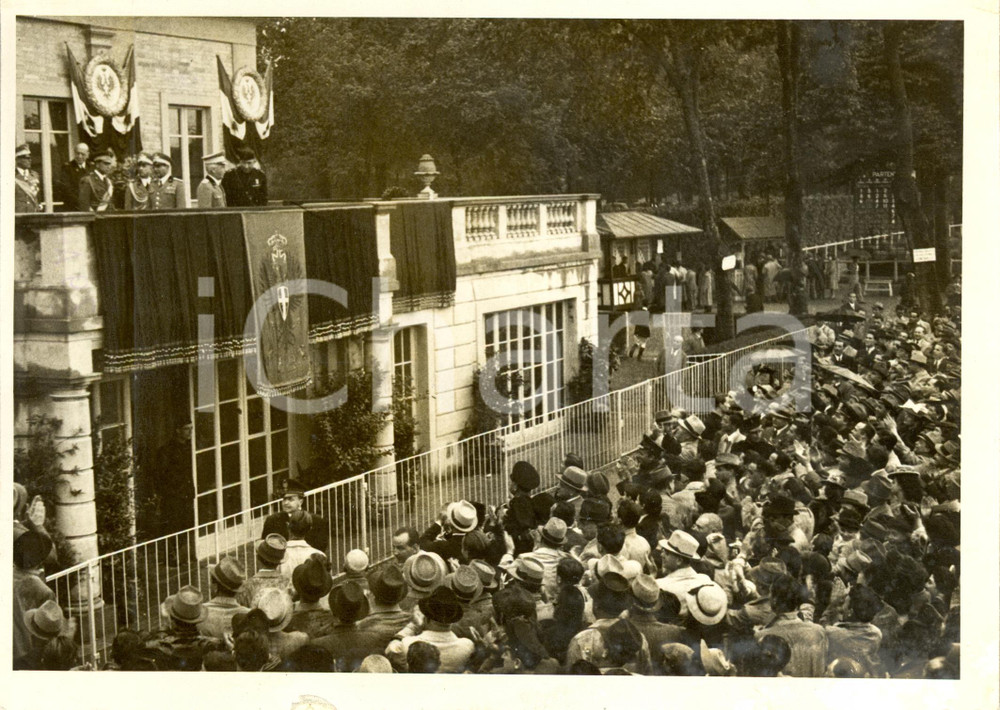 Fotografia d epoca originale 1940 FIRENZE Ippodromo DELLE CASCINE Vittorio Emanuele III al Premio ARNO Foto 1