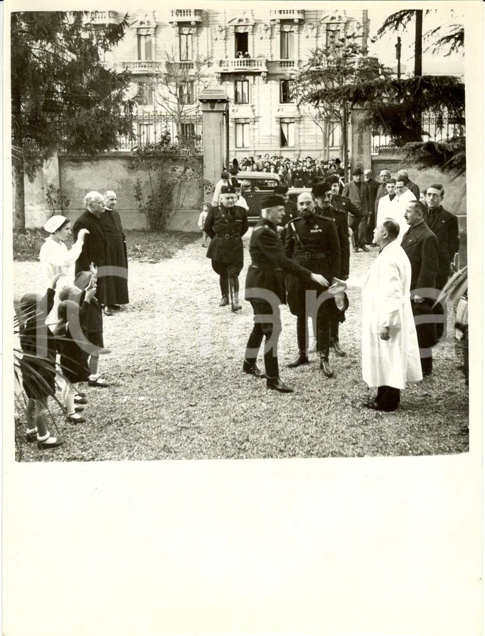 Fotografia d epoca originale 1935 MILANO Inaugurazione Padiglione Isolamento Assistenza Infanzia Fotografia 1