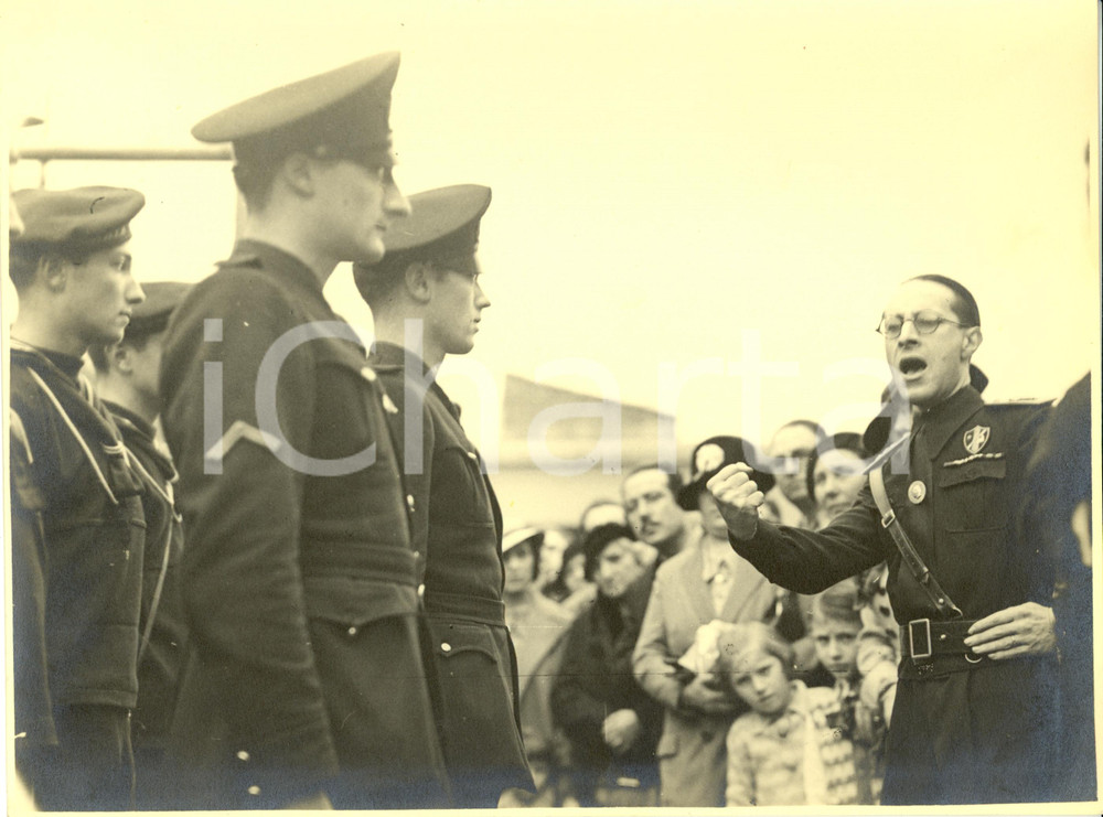 Fotografia d epoca originale 1935 SAN PAOLO BRASILE Avanguardisti del Fascio FILIPPO CORRIDONI Fotografia 1