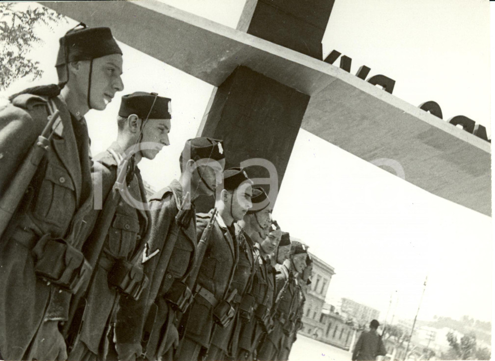 Fotografia d epoca originale 1938 ROMA CAMPO DUX Avanguardisti durante esercitazione militare Fotografia 1