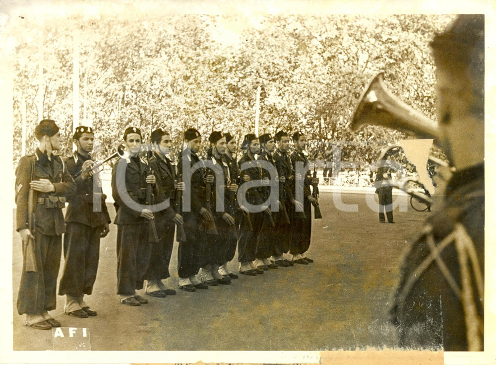 Fotografia d epoca originale 1941 ROMA Cambio della Guardia al Comando Generale della GIL Foto DANNEGGIATA 1