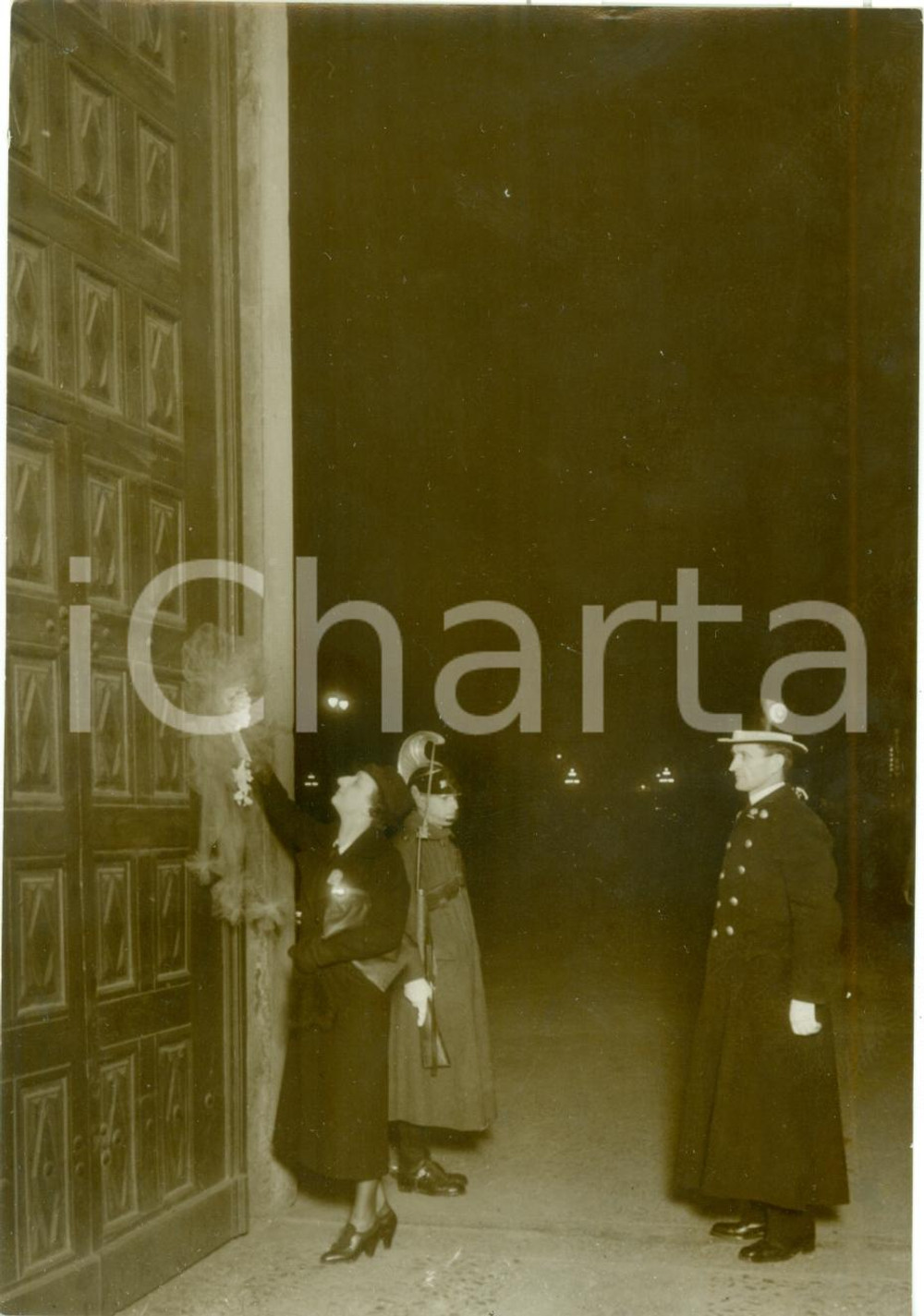 Fotografia d epoca originale 1937 TORINO Contessa CAVALLI D OLIVOLA celebra nascita VITTORIO EMANUELE IV Foto 1