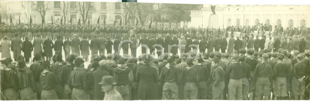 Fotografia d epoca originale 1932 GORIZIA Parata dei Fasci Giovanili Fotografia DANNEGGIATA 1