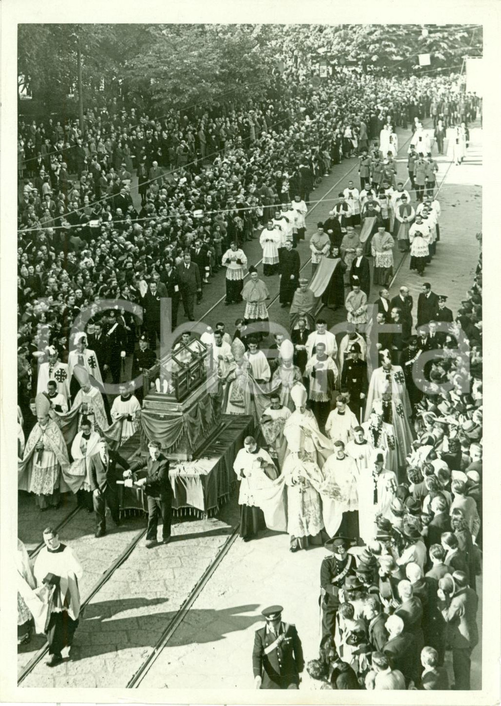 Fotografia d epoca originale 1935 ca MILANO Processione chiusura festa SANT AMBROGIO Fotografia 1