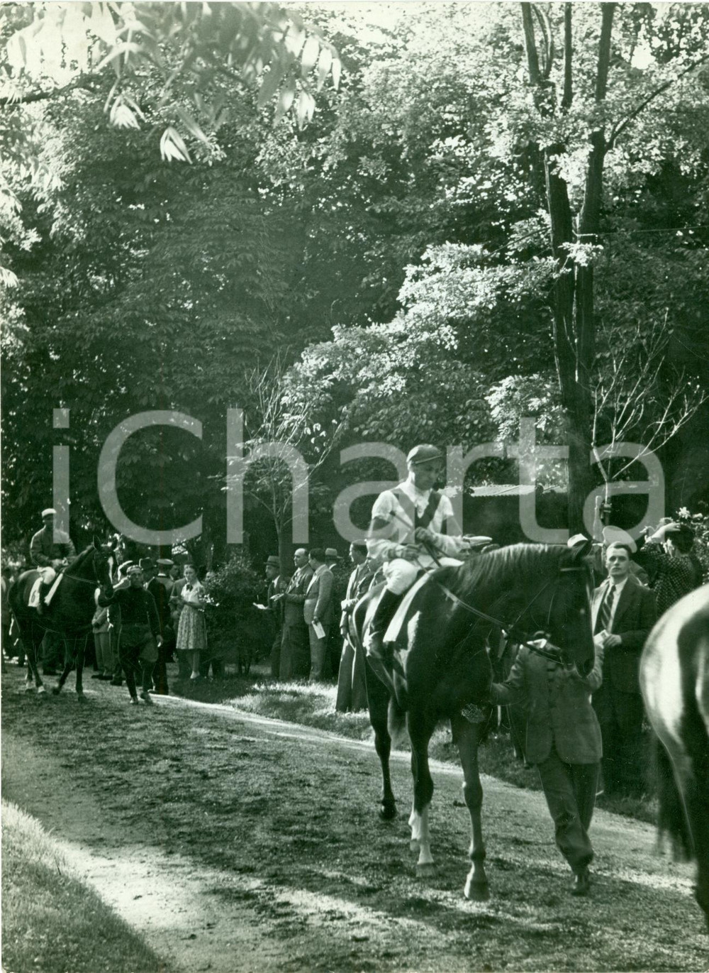 Fotografia d epoca originale 1935 ca TORINO Principe Amedeo di SAVOIA su cavallo ACQUAFORTE Fotografia 1