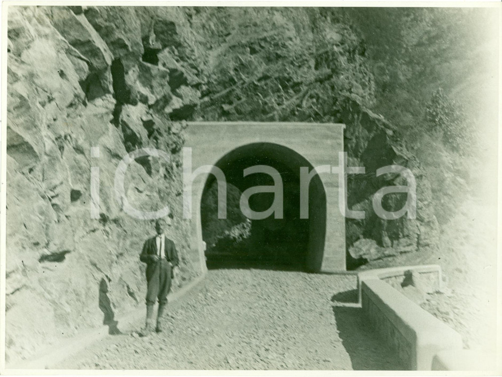 Fotografia d epoca originale 1933 MASSELLO TO Nuova galleria a BESSE  strada VAL CHISONE Fotografia 1