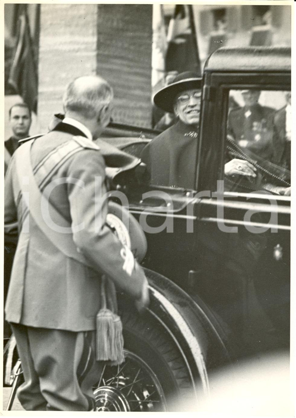 Fotografia d epoca originale 1939 ROMA Missione Reale rende omaggio a PIO XII in visita ai Sovrani Fotografia 1