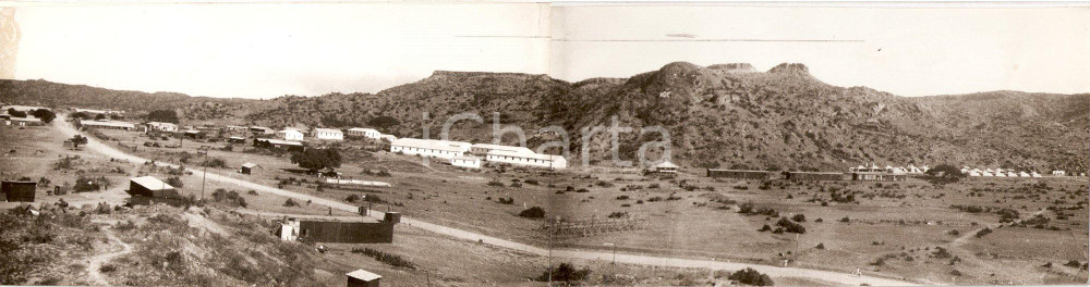 Fotografia d epoca originale 1936 MACALLE  ETIOPIA Accampamenti nella radura dei CAPRONI 101 Foto DOPPIA 1