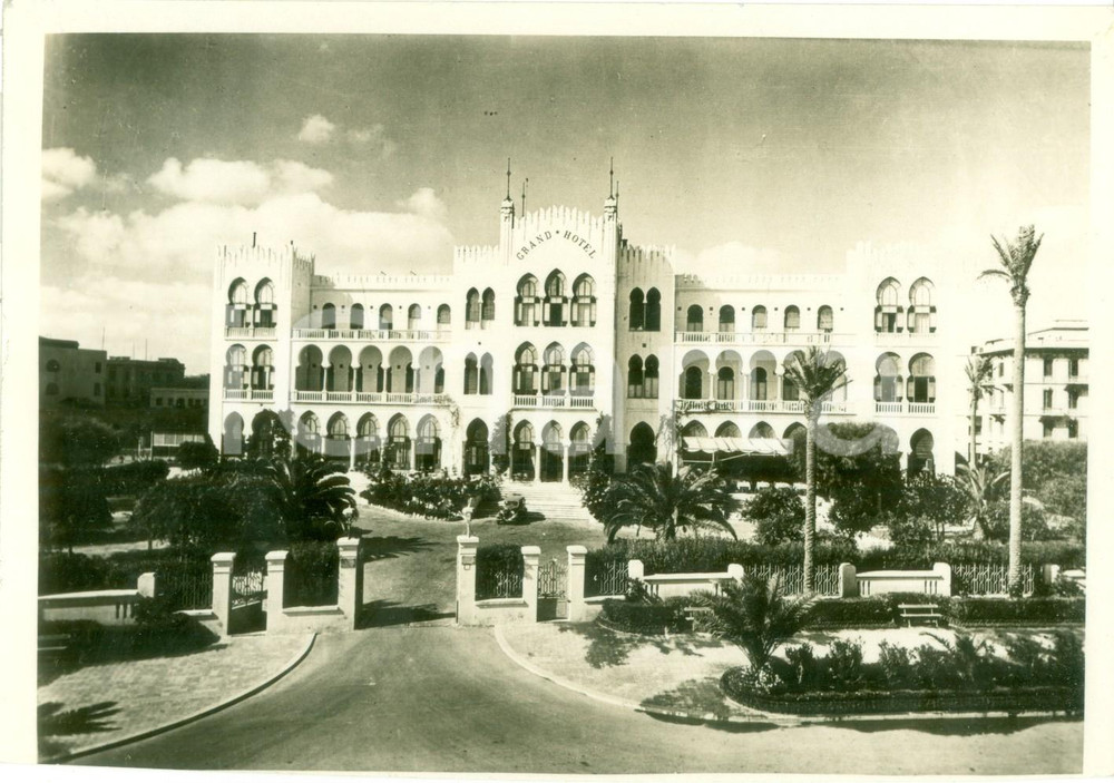 Fotografia d epoca originale 1937 TRIPOLI Grand Hotel ETAL Ente Turistico Alberghiero LIBIA Fotografia 1