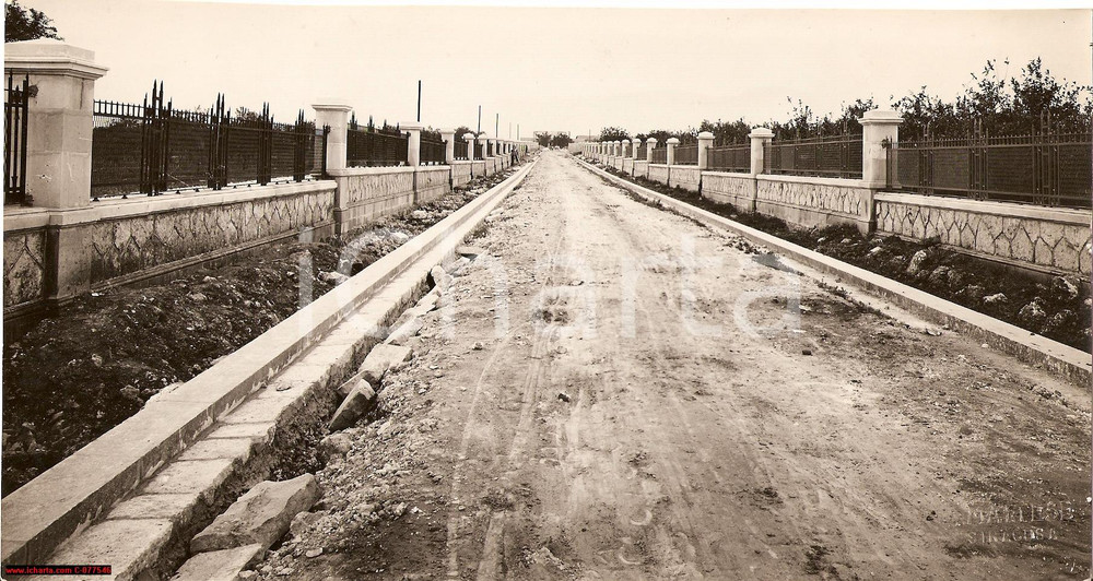 Fotografia d epoca originale 1932 Siracusa Sicilia Ospedale Psichiatrico FOTO viale 1