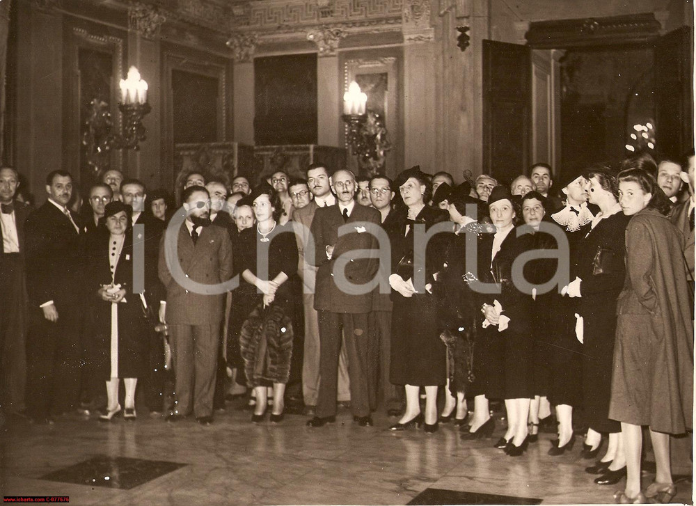 Fotografia d epoca originale 1938 Milano Congresso Chirurgi Plastici FOTO di gruppo 1