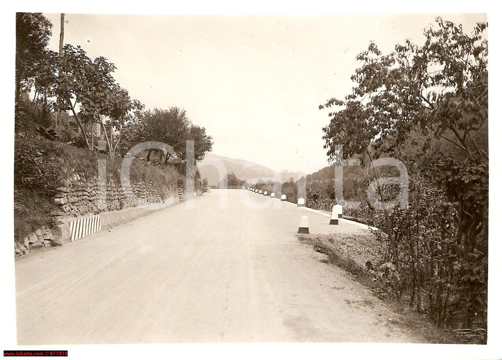 Fotografia d epoca originale 1933 ORERO GE Sistemazione strada di FONTANABUONA a PALESTINA Fotografia 1