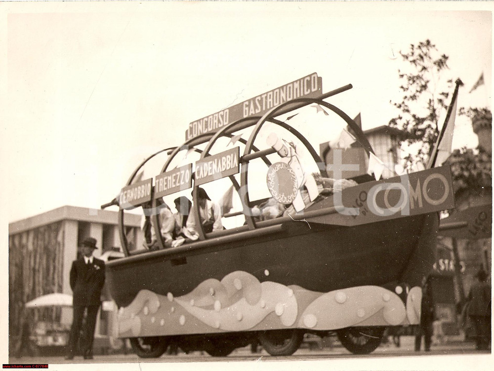Fotografia d epoca originale 1935 MILANO FIERA CAMPIONARIA Concorso gastronomia CERNOBBIO TREMEZZO CADENABBIA 1