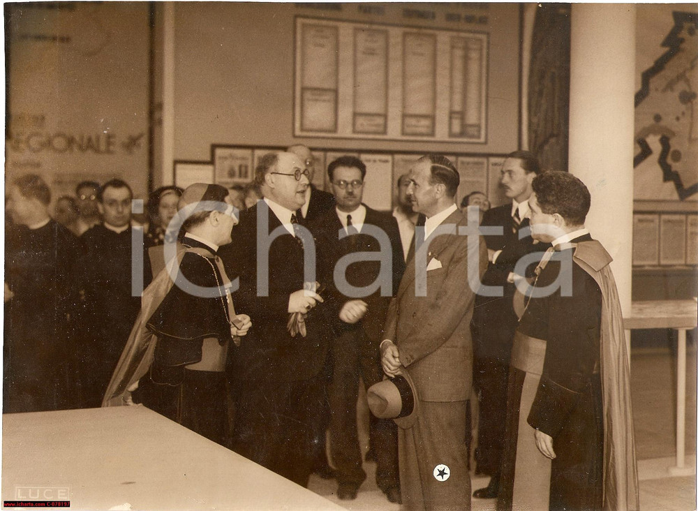 Fotografia d epoca originale 1936 VATICANO Dino Alfieri e Carlo Pignatti di Custoza 1
