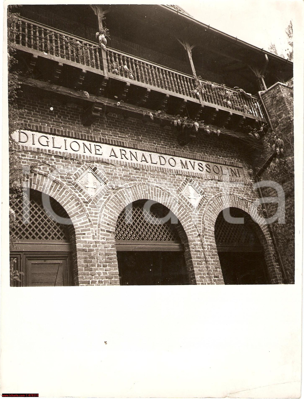 Fotografia d epoca originale 1936 MILANO Fiera, Padiglione ARNALDO MUSSOLINI, foto 1