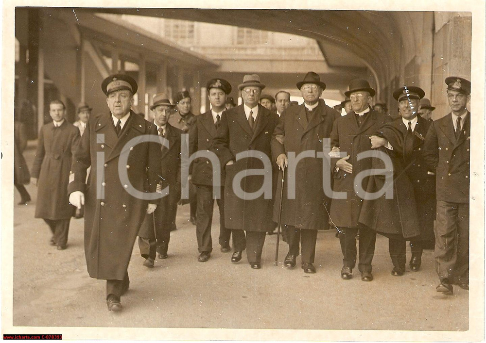 Fotografia d epoca originale 1939 Napoli CONCLAVE Guglielmo O Connell VESCOVO BOSTON 1