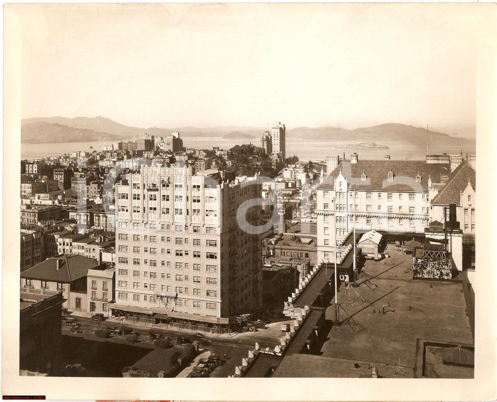 Fotografia d epoca originale 1929 San Francisco California  Residential Area Photo 1