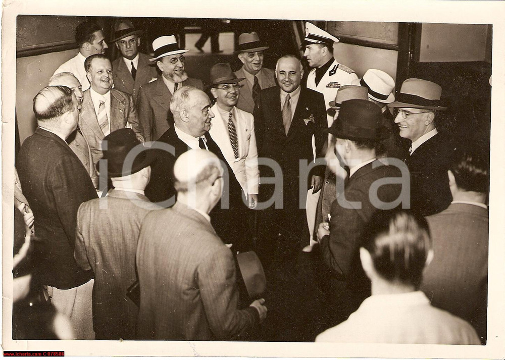 Fotografia d epoca originale 1938 Breda Elettrotreno ETR 200 On. Benni AltavelocitÃ  1
