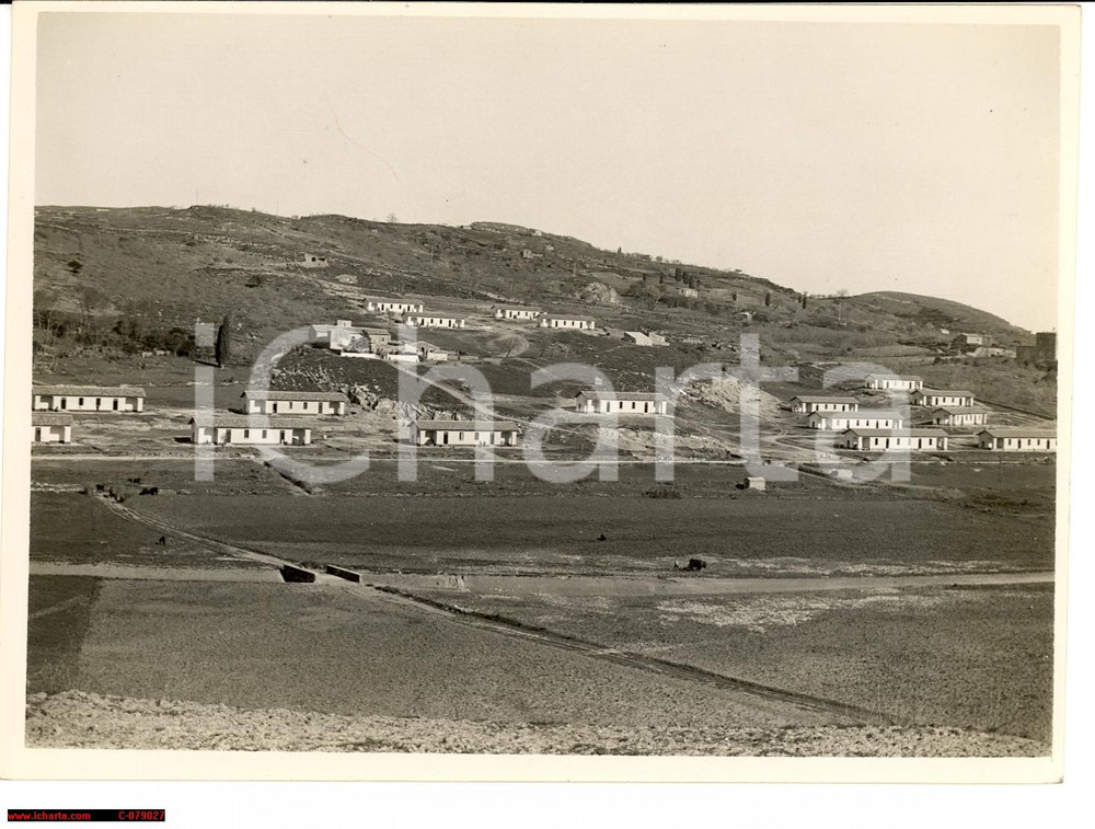 Fotografia d epoca originale 1936 PERGUSA ENNA VILLAGGIO AGRICOLO FASCISMO foto 1