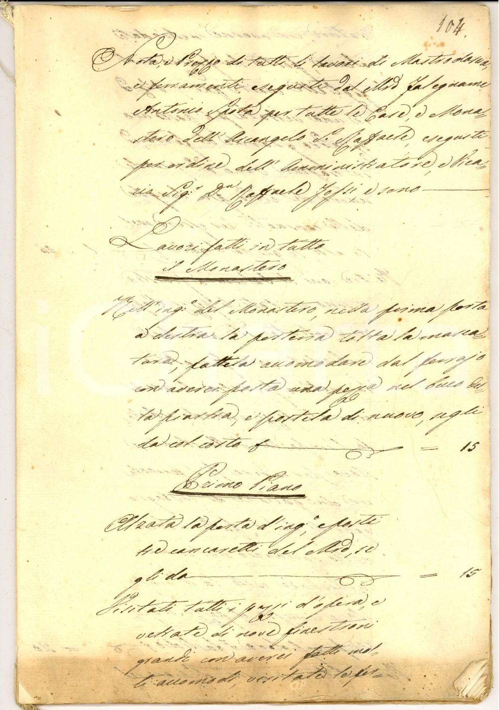 Documento originale, autentico 1823 NAPOLI MATERDEI Nota falegname Antonio SPOTA ritiro SAN RAFFAELE  34 pp. 1