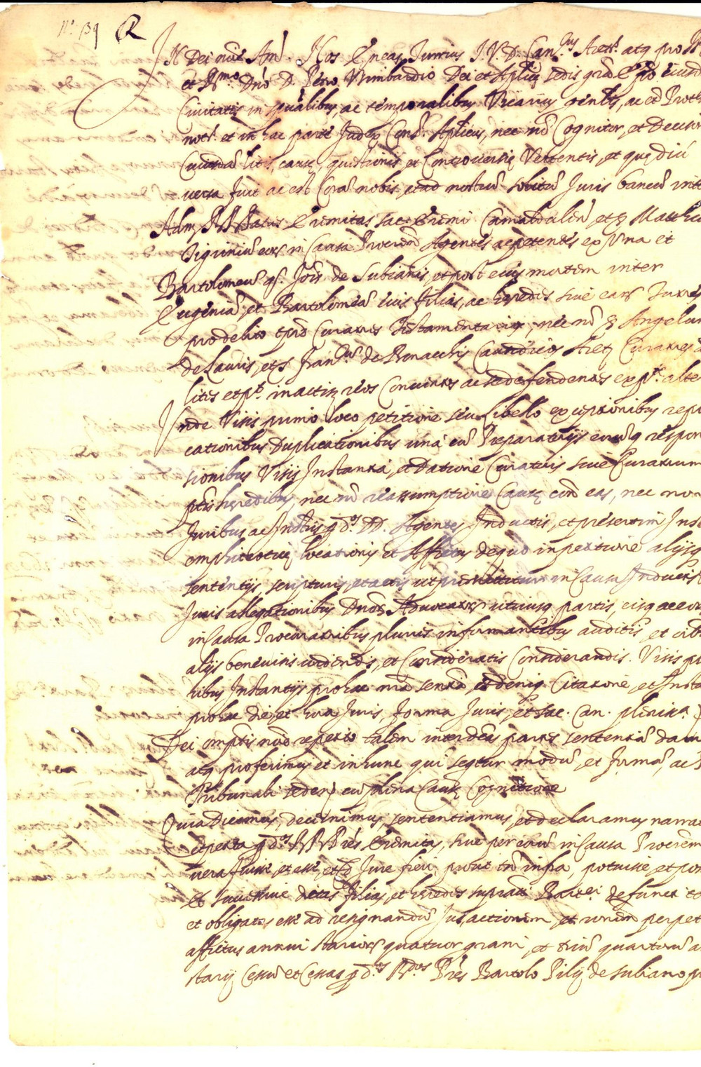 Documento originale, autentico 1608 AREZZO Censi nobili SUBIANO dovuti all Eremo di CAMALDOLI Manoscritto 1