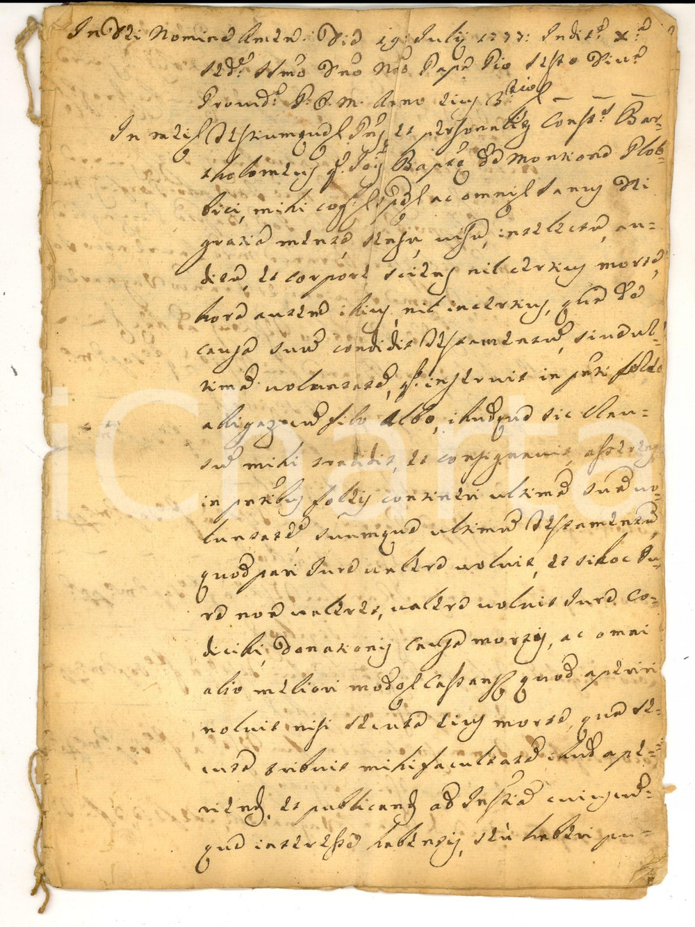 Documento originale, autentico 1777 MONTIONE A PIOBBICO Testamento di Bartolomeo del fu Giambattista pro moglie 1