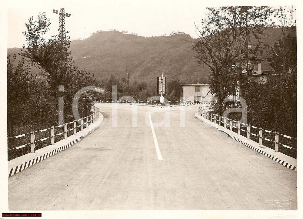 Fotografia d epoca originale 1933 BORZONASCA Strada Temossi Borgonuovo Carasco Fotografia 1