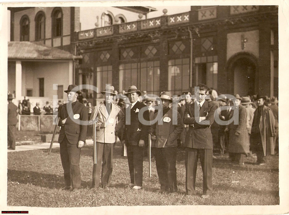 Fotografia d epoca originale 1931 ITALIA Campionato Universitario Tiro a volo FITAV  Foto vincitori 1