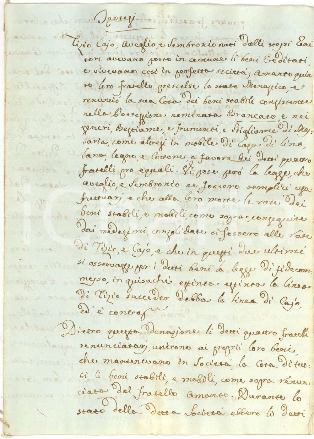 Documento originale, autentico 1830 ca CASERTA ? Memoria giuridica su ereditÃ  5 fratelli Manoscritto 12 pp. 1