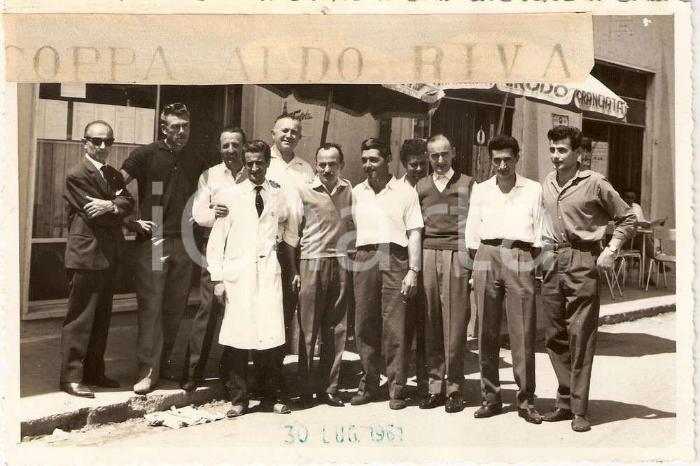 Fotografia d epoca originale 1961 OSPITALETTO DI CORMANO 3° Coppa ALDO RIVA Personale medico Foto CICLISMO 1