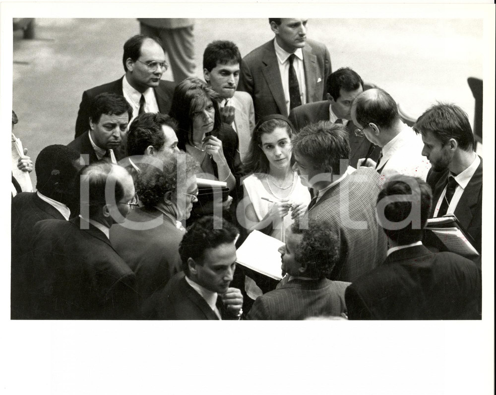 Fotografia d epoca originale 1992 NEW YORK USA UN Security Council condemn racial abuses in YUGOSLAVIA Foto 1