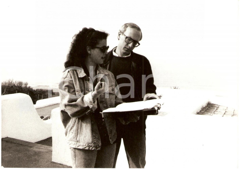Fotografia d epoca originale 1991 CLAUDIO SESTIERI sul set di BAROCCO Foto dal set 1