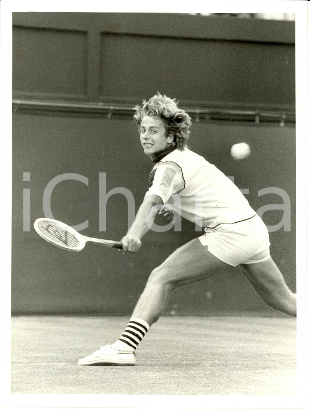 Fotografia d epoca originale 1979 WIMBLEDON UK Tennis Brad DREWETT vs Victor PECCI Fotografia 1