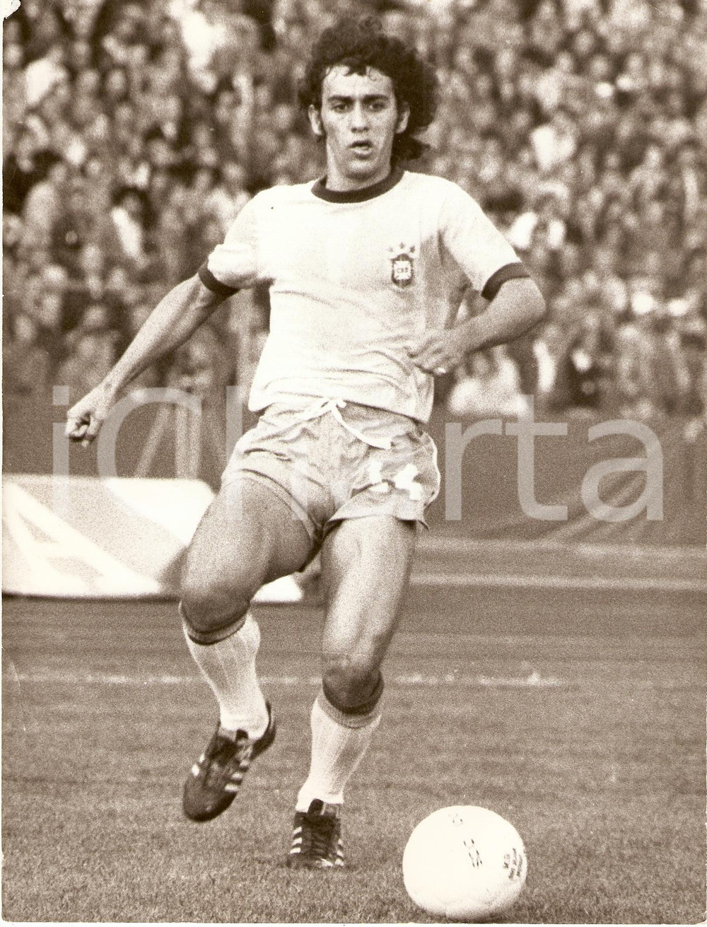 Fotografia d epoca originale 1978 BRASILE Calcio MONDIALI Nazionale NELINHO durante partita Fotografia 1